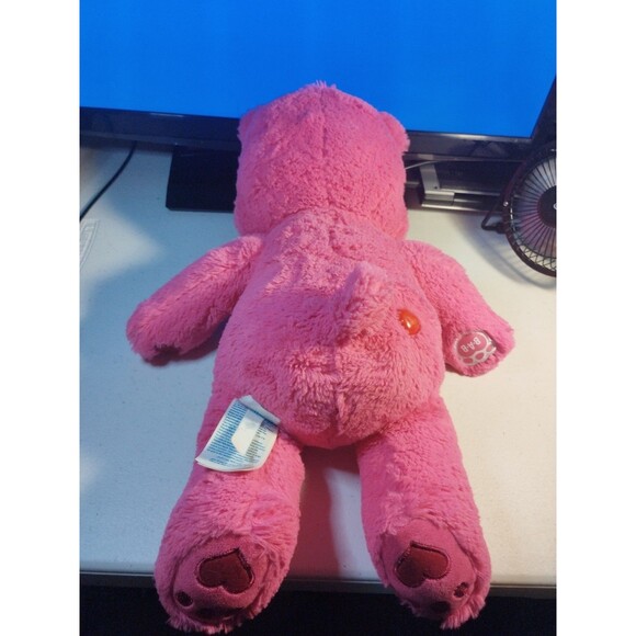 BUILD A BEAR Care Bears Cheer Bear Pink w/Rainbow 17" Soft Plush Stuffed Animal - Picture 2 of 4